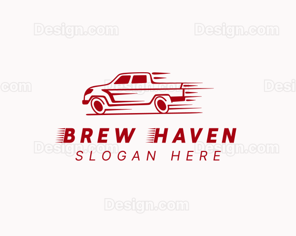 Red Pickup Truck Logo