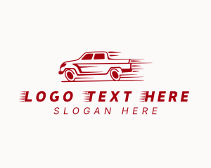 Red Pickup Truck logo