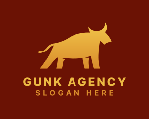 Gradient Bull Agency logo design