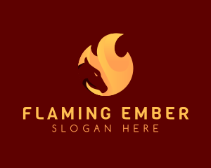 Fire Burning Horse logo