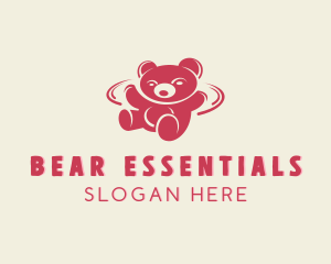 Swoosh Teddy Bear logo design