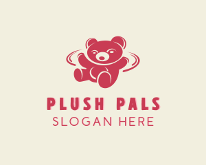 Swoosh Teddy Bear logo design