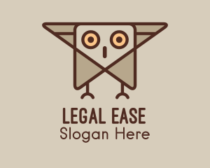 Geometric Flying Owl  Logo