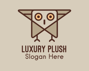 Geometric Flying Owl  Logo