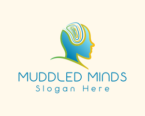 Human Mind Psychology logo design