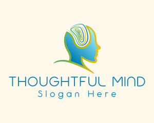 Human Mind Psychology logo design