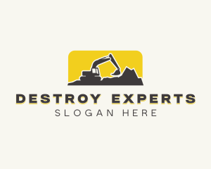 Contractor Excavator Industrial logo design