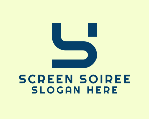 Modern Tech Letter S logo design