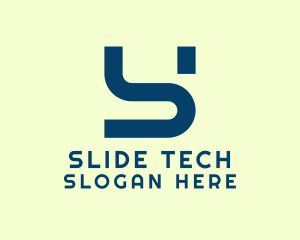 Modern Tech Letter S logo design