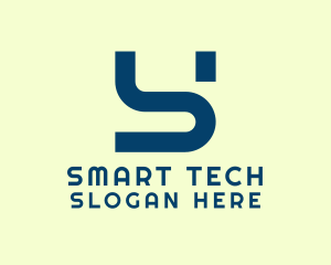 Modern Tech Letter S logo design