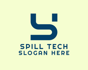 Modern Tech Letter S logo design