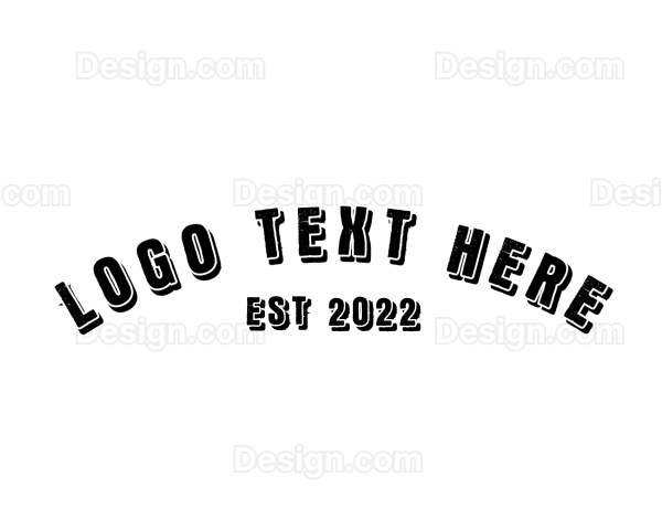 Simple Curved Business Logo