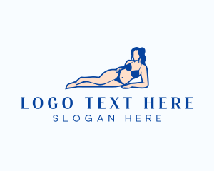 Sexy Woman Bikini Logo