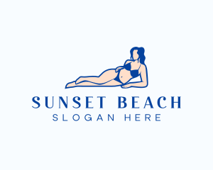 Sexy Woman Bikini logo design