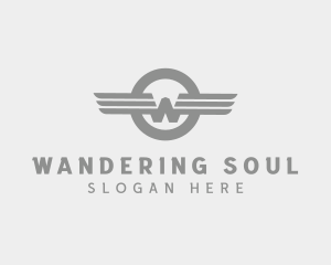 Vintage W Wing logo design