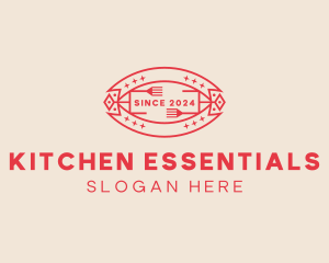 Restaurant Kitchen Cutlery logo design