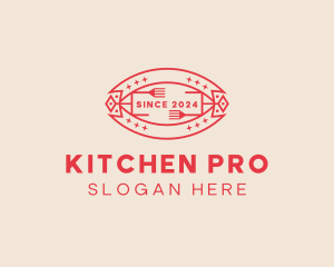 Restaurant Kitchen Cutlery logo design