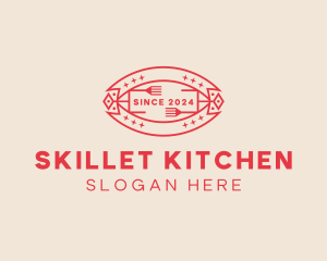 Restaurant Kitchen Cutlery logo design