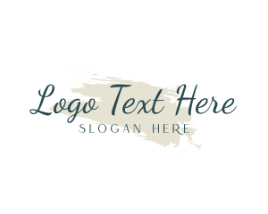 Elegant Script Watercolor logo