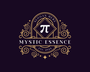 Elegant Pi Symbol Ornament logo design