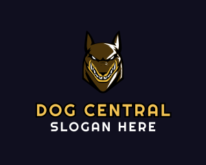 Angry Hound Dog logo design