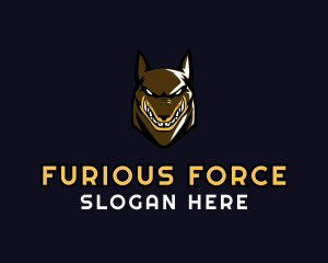 Angry Hound Dog logo design