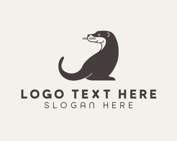 Otter logo example 3