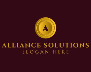 Gold Company Coin logo design