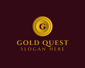 Gold Company Coin logo design