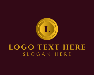 Partnership - Gold Company Coin logo design
