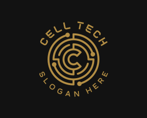 Tech Crypto Letter C logo design