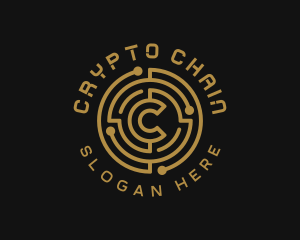 Tech Crypto Letter C logo