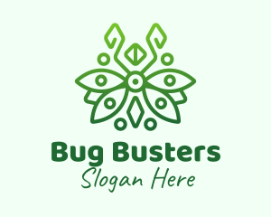 Native Leaf Bug logo design