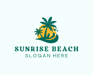 Tropical Tree Beach logo design