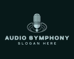 Audio Recording Microphone logo design