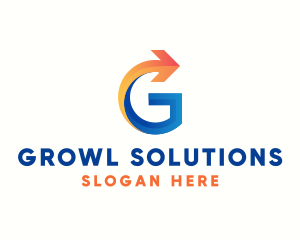 Consulting Business Arrow Letter G logo design