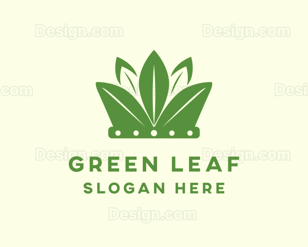 Eco Leaf Crown Logo