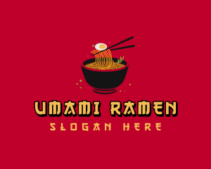 Oriental Food Ramen logo design