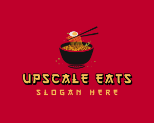 Oriental Food Ramen logo design