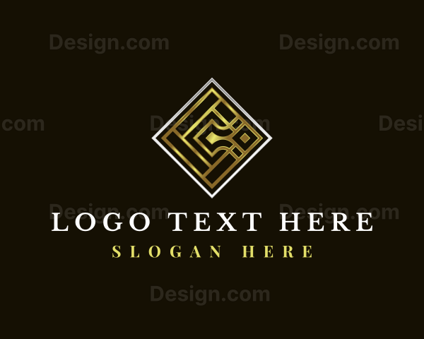 Luxury Tile Letter C Logo