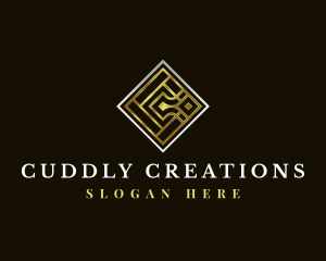 Luxury Tile Letter C logo design