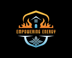 Thermal Heating Air Conditioning logo design