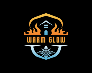 Thermal Heating Air Conditioning logo design