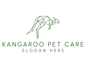 Geometric Kangaroo Animal  logo