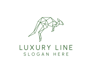 Geometric Kangaroo Animal  logo design