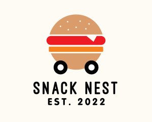 Burger Street Food Cart  logo design