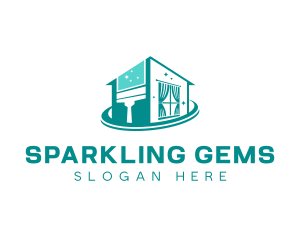 Housekeeping Sparkling Squeegee logo