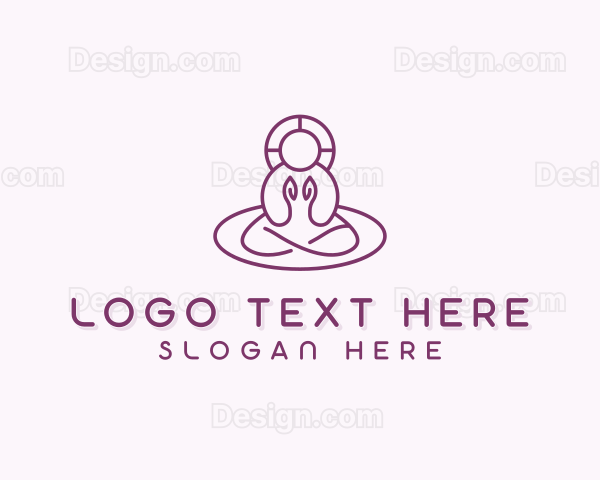 Spiritual Meditation Yoga Logo