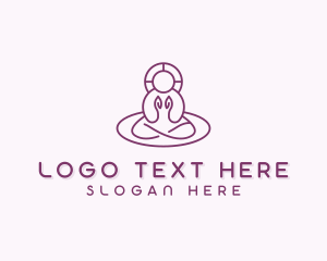 Spiritual Meditation Yoga Logo