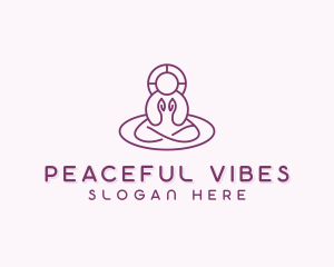 Spiritual Meditation Yoga logo design